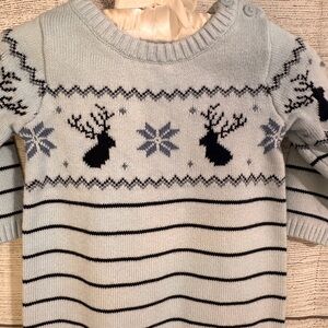 Janie and Jack sweater one piece. Size 3-6 Month